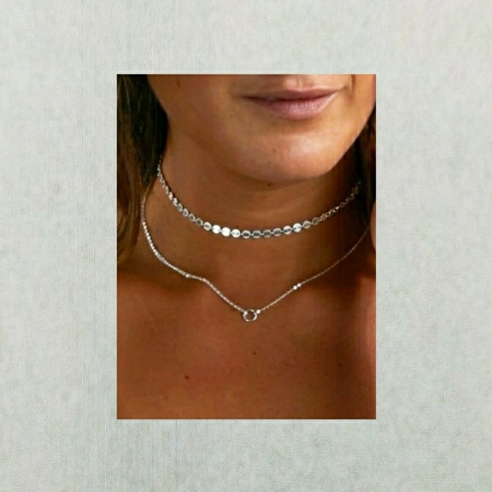 Last One~Silver Layered Choker